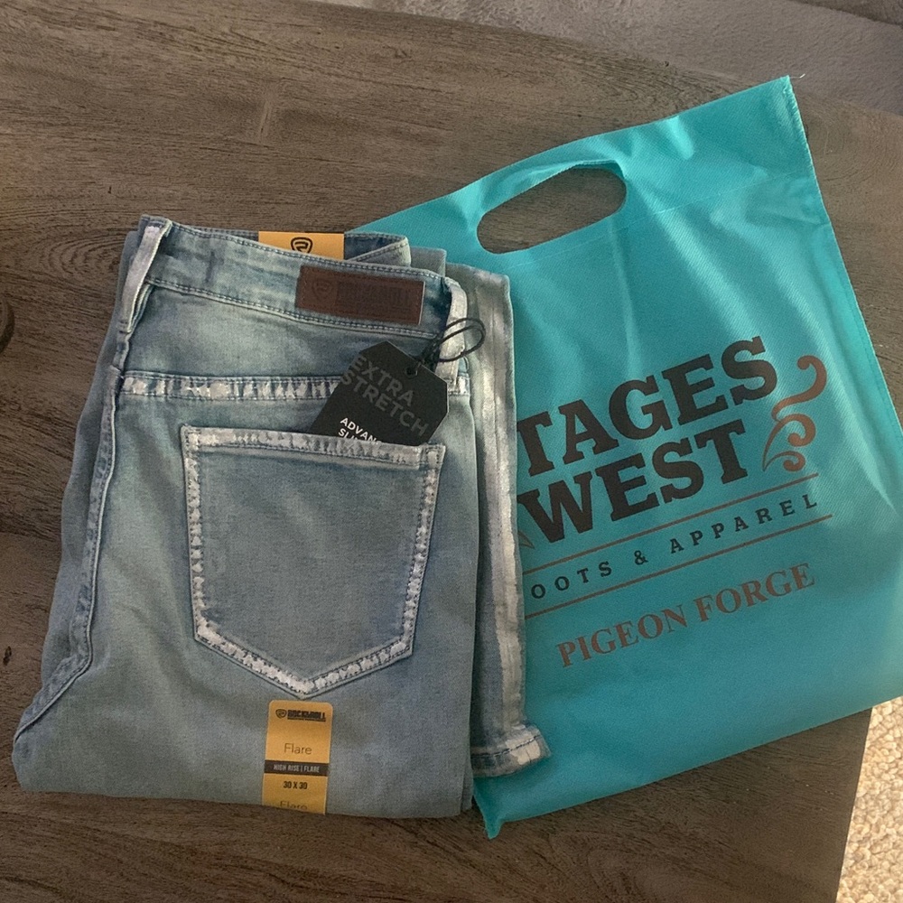 Rock & Roll flared legged denim